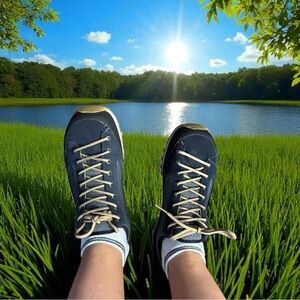 HANWAG Salt Rock Casual Hiking Shoe in Marine Navy 9.5